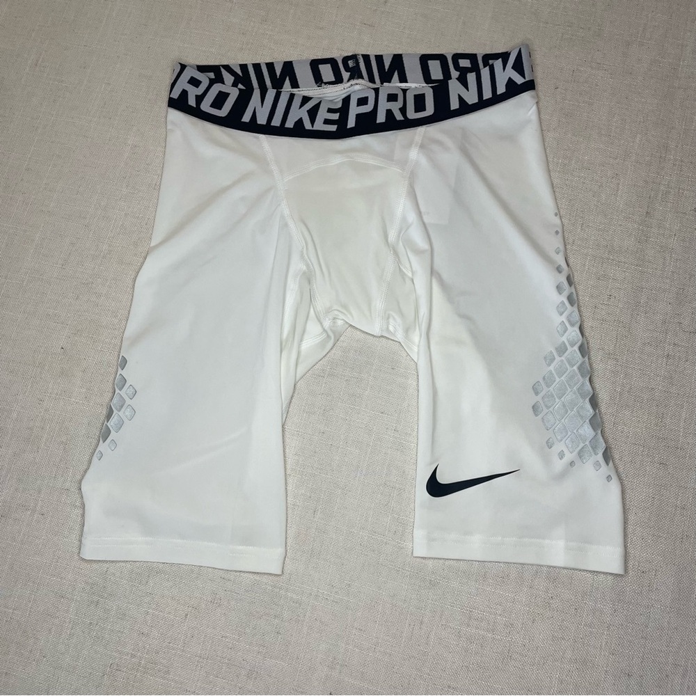 NWT Nike Pro Tight Fit  Dri-Fit White Football Shorts​​